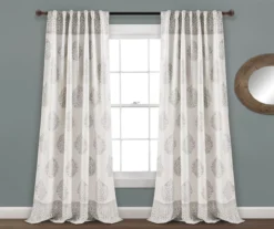 Teardrop Leaf Room-Darkening Back Tab Curtain Panel Pair 23 Teardrop Leaf Room-Darkening Back Tab Curtain Panel Pair -Cuisinart Store 810468258 8