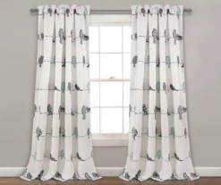 Rowley Birds Room-Darkening Rod Pocket Curtain Panel Pair 22 Rowley Birds Room-Darkening Rod Pocket Curtain Panel Pair -Cuisinart Store 810468259 6