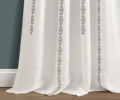 Stripe Medallion Room-Darkening Rod Pocket Curtain Panel Pair 36 Stripe Medallion Room-Darkening Rod Pocket Curtain Panel Pair -Cuisinart Store 810468270 3 1