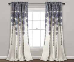 Stripe Medallion Room-Darkening Rod Pocket Curtain Panel Pair 24 Stripe Medallion Room-Darkening Rod Pocket Curtain Panel Pair -Cuisinart Store 810468271 6