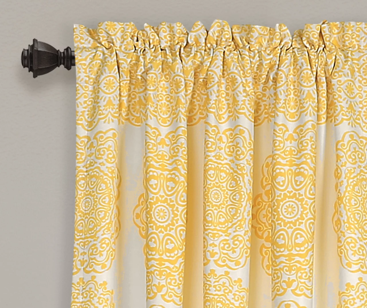 Stripe Medallion Room-Darkening Rod Pocket Curtain Panel Pair 6 Stripe Medallion Room-Darkening Rod Pocket Curtain Panel Pair - Image 6