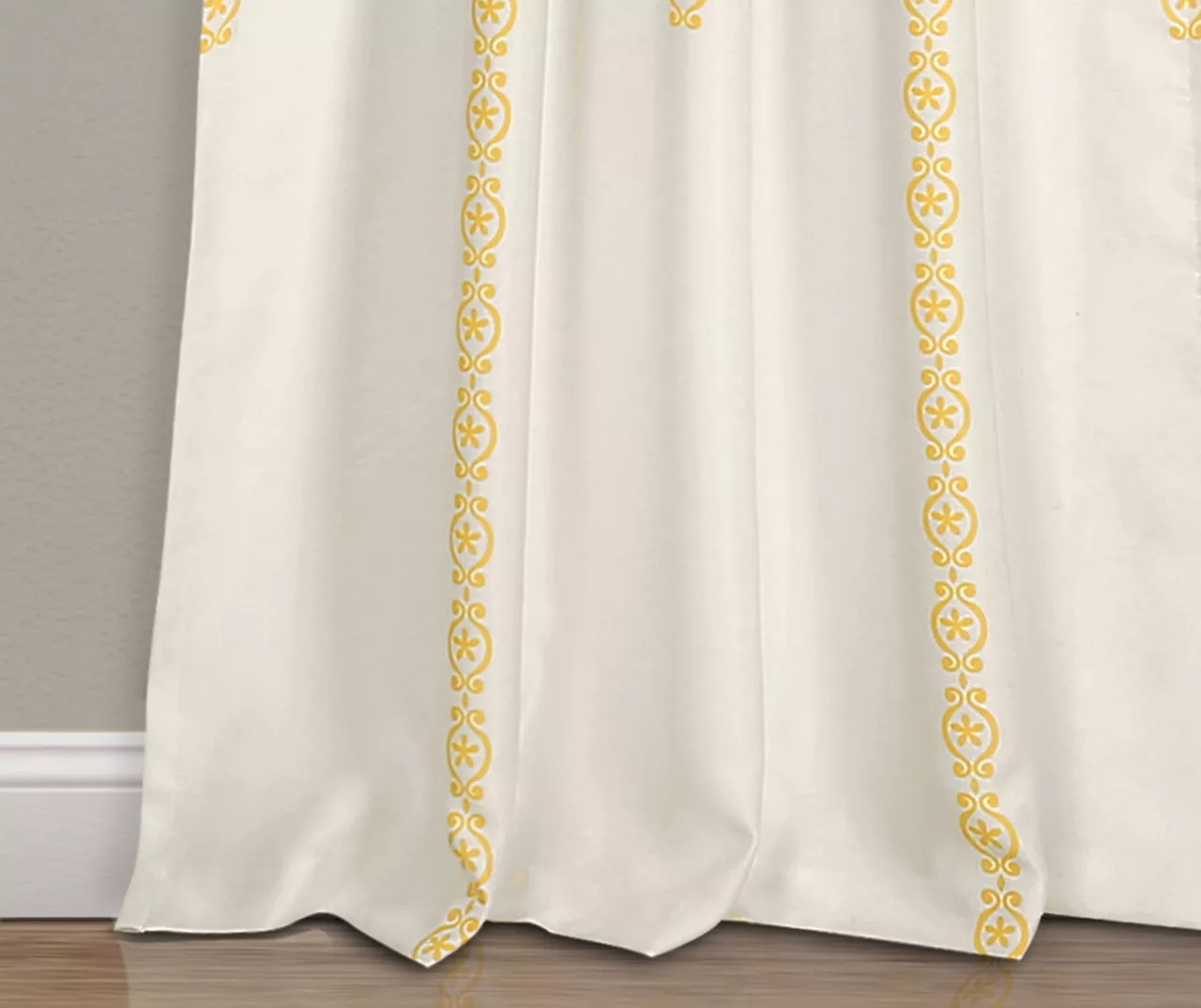 Stripe Medallion Room-Darkening Rod Pocket Curtain Panel Pair 8 Stripe Medallion Room-Darkening Rod Pocket Curtain Panel Pair - Image 8