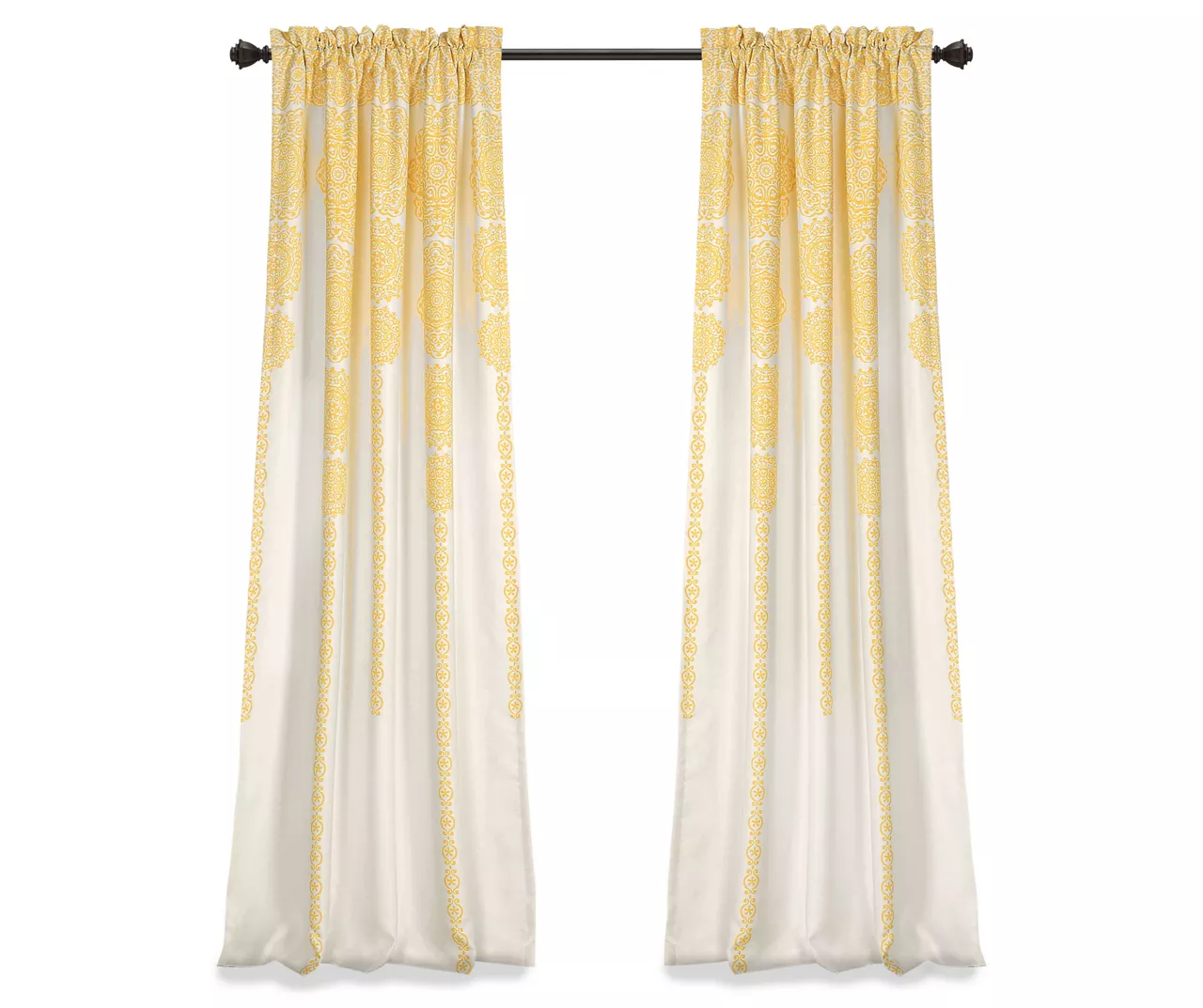 Stripe Medallion Room-Darkening Rod Pocket Curtain Panel Pair 11 Stripe Medallion Room-Darkening Rod Pocket Curtain Panel Pair - Image 11
