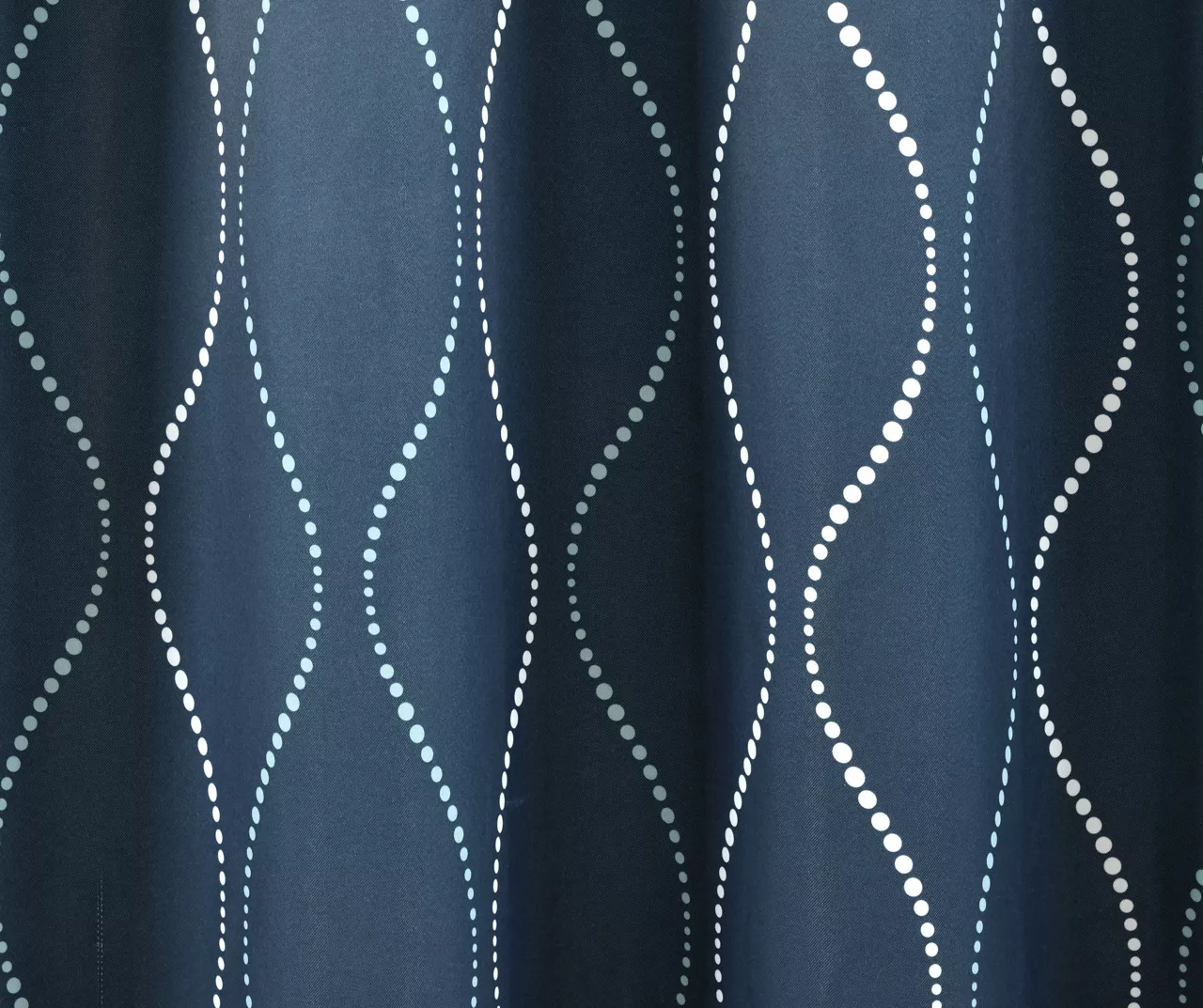 Swirl Navy Room-Darkening Grommet Curtain Panel Pair, (84") 4 Swirl Navy Room-Darkening Grommet Curtain Panel Pair, (84") - Image 4