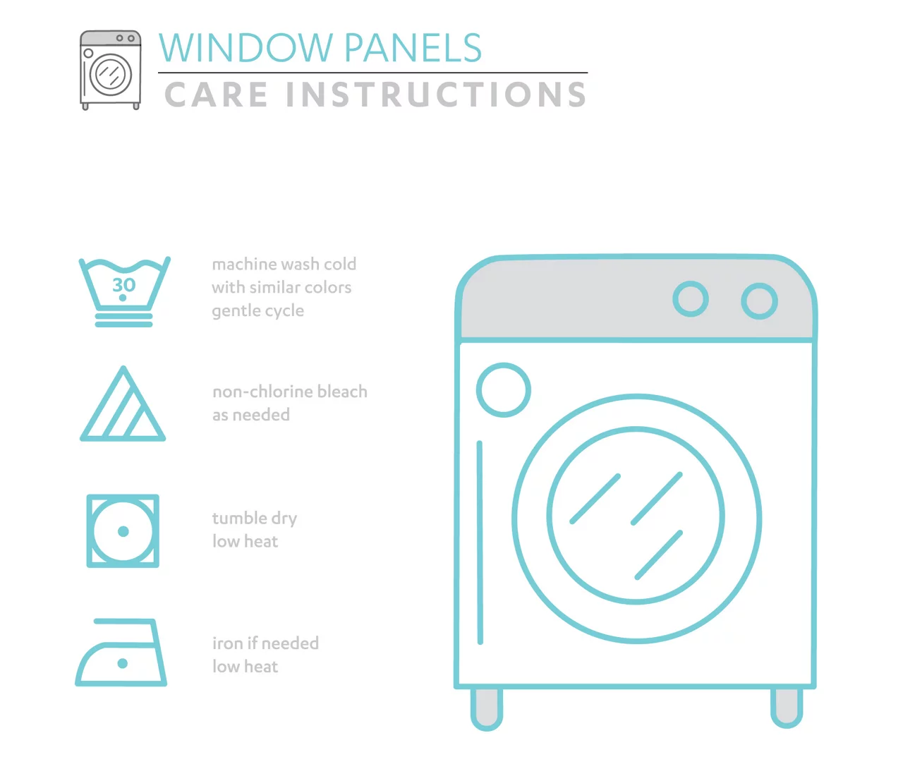 Tania Floral Blue & Gray Room-Darkening Back Tab Curtain Panel Pair, (95") 5 Tania Floral Blue & Gray Room-Darkening Back Tab Curtain Panel Pair, (95") - Image 5