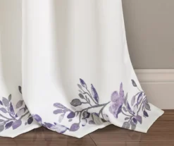 Tanisha Floral Room-Darkening Rod Pocket Curtain Panel Pair, (84") -Cuisinart Store 810468288 3 1