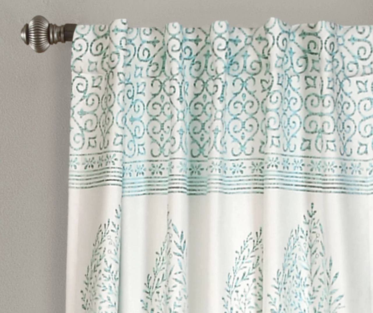 Teardrop Leaf Room-Darkening Back Tab Curtain Panel Pair 8 Teardrop Leaf Room-Darkening Back Tab Curtain Panel Pair - Image 8