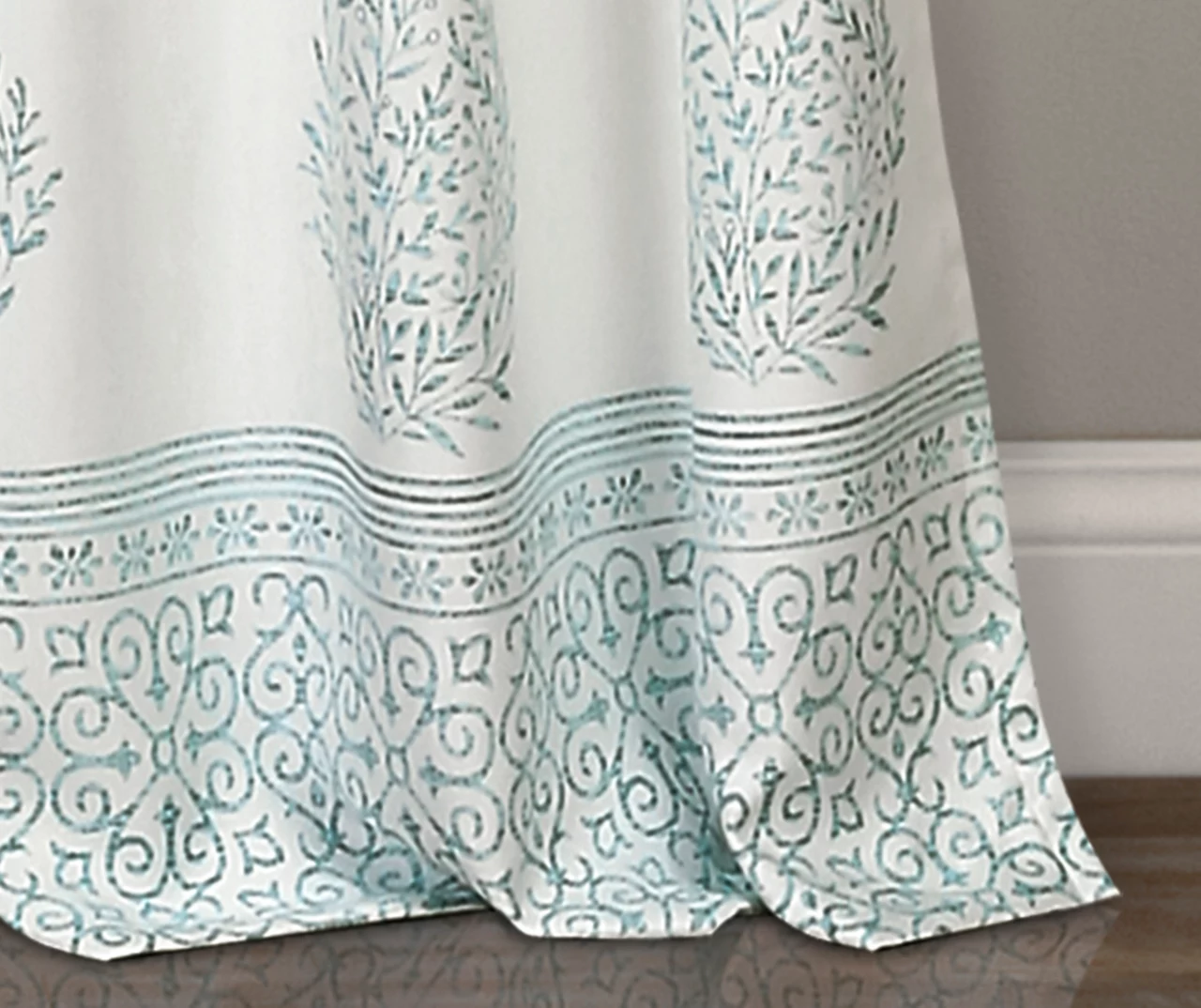 Teardrop Leaf Room-Darkening Back Tab Curtain Panel Pair 9 Teardrop Leaf Room-Darkening Back Tab Curtain Panel Pair - Image 9