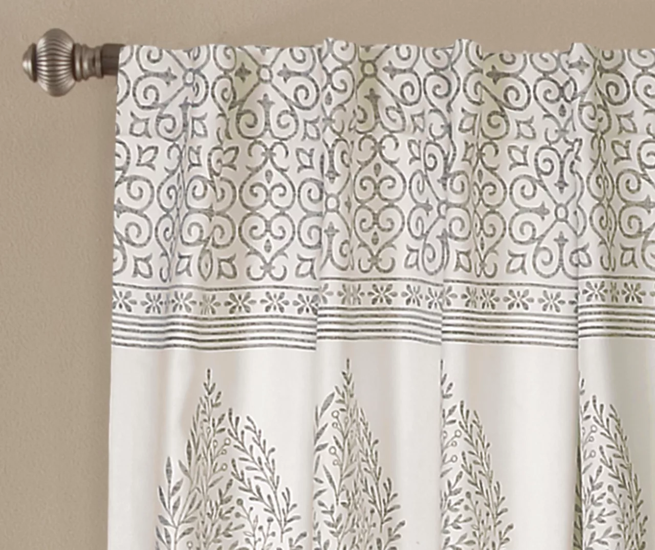 Teardrop Leaf Room-Darkening Back Tab Curtain Panel Pair 18 Teardrop Leaf Room-Darkening Back Tab Curtain Panel Pair - Image 18