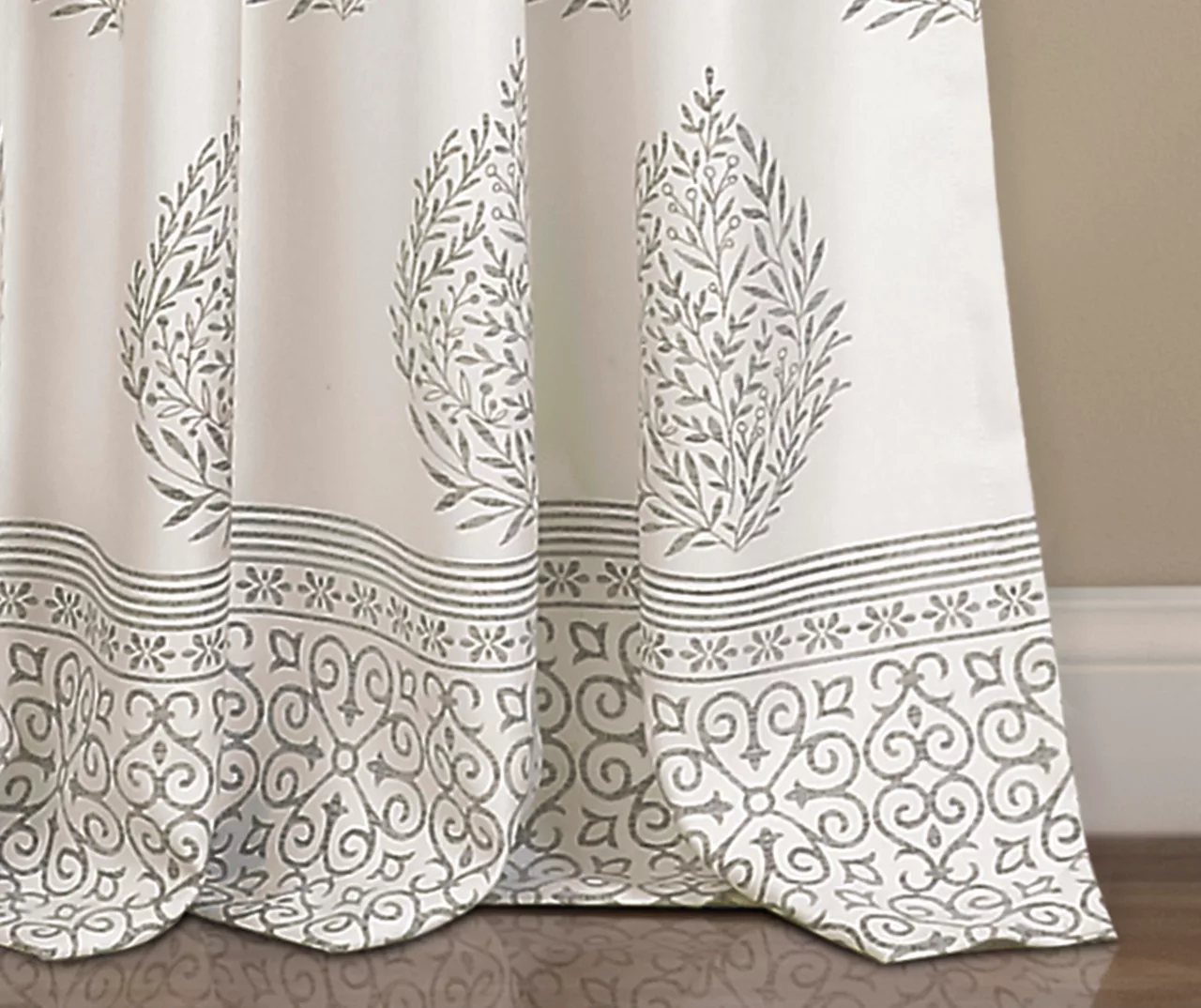 Teardrop Leaf Room-Darkening Back Tab Curtain Panel Pair 19 Teardrop Leaf Room-Darkening Back Tab Curtain Panel Pair - Image 19