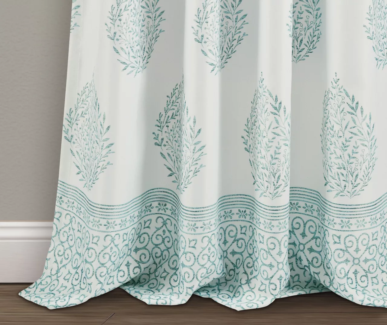 Teardrop Leaf Room-Darkening Back Tab Curtain Panel Pair 11 Teardrop Leaf Room-Darkening Back Tab Curtain Panel Pair - Image 11