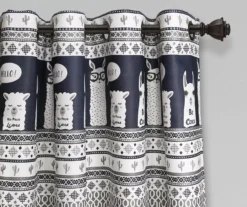 Llama Stripe Room-Darkening Grommet Curtain Panel Pair, (84") 10 Llama Stripe Room-Darkening Grommet Curtain Panel Pair, (84") -Cuisinart Store 810468295 1