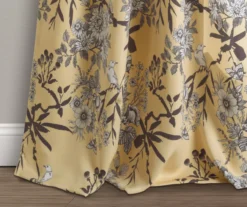 Botanical Garden Yellow Room-Darkening Rod Pocket Curtain Panel Pair, (84") 10 Botanical Garden Yellow Room-Darkening Rod Pocket Curtain Panel Pair, (84") -Cuisinart Store 810468298 2