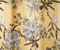 Botanical Garden Yellow Room-Darkening Rod Pocket Curtain Panel Pair, (95") 11 Botanical Garden Yellow Room-Darkening Rod Pocket Curtain Panel Pair, (95") -Cuisinart Store 810468299 3