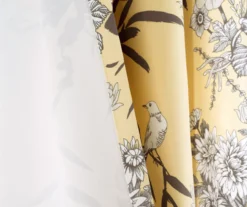 Botanical Garden Yellow Room-Darkening Rod Pocket Curtain Panel Pair, (95") 12 Botanical Garden Yellow Room-Darkening Rod Pocket Curtain Panel Pair, (95") -Cuisinart Store 810468299 4