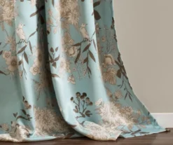 Botanical Garden Blue Room-Darkening Rod Pocket Curtain Panel Pair, (84") 10 Botanical Garden Blue Room-Darkening Rod Pocket Curtain Panel Pair, (84") -Cuisinart Store 810468300 3