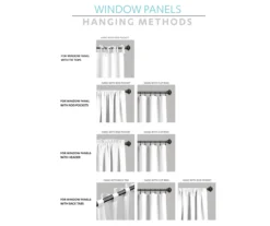 Cynthia Jacobean Blue Room-Darkening Rod Pocket Curtain Panel Pair, (120") 13 Cynthia Jacobean Blue Room-Darkening Rod Pocket Curtain Panel Pair, (120") -Cuisinart Store 810468312 5