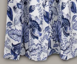 Cynthia Jacobean Blue Room-Darkening Rod Pocket Curtain Panel Pair 26 Cynthia Jacobean Blue Room-Darkening Rod Pocket Curtain Panel Pair -Cuisinart Store 810468313 2