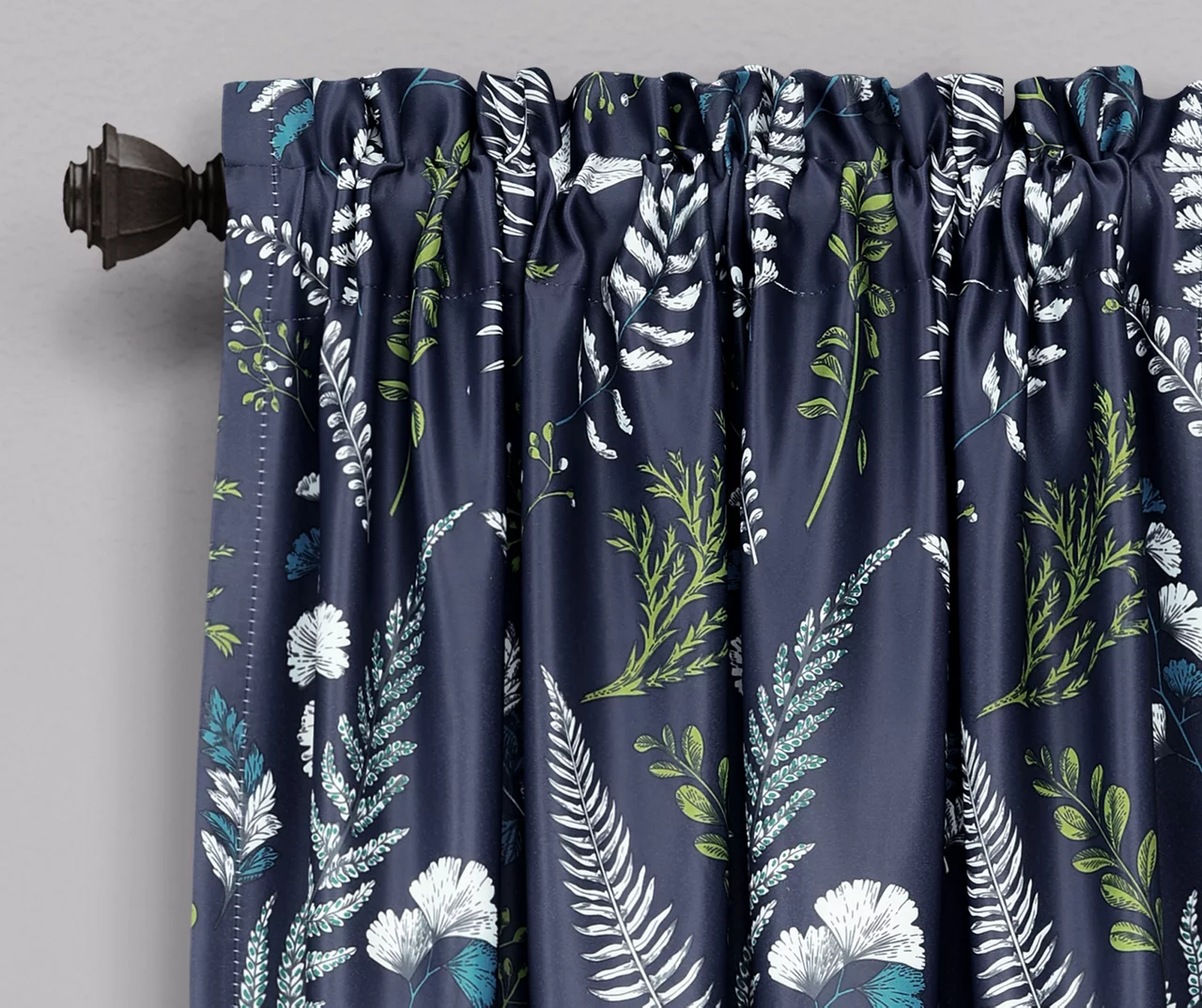Devonia Allover Floral Room-Darkening Rod Pocket Curtain Panel Pair 16 Devonia Allover Floral Room-Darkening Rod Pocket Curtain Panel Pair - Image 16
