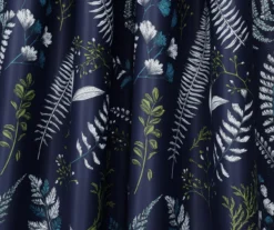 Devonia Allover Navy & Green Floral Room-Darkening Rod Pocket Curtain Panel Pair, (95") 10 Devonia Allover Navy & Green Floral Room-Darkening Rod Pocket Curtain Panel Pair, (95") -Cuisinart Store 810468317 2 1