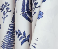 Devonia Allover White & Navy Floral Room-Darkening Rod Pocket Curtain Panel Pair, (84") 12 Devonia Allover White & Navy Floral Room-Darkening Rod Pocket Curtain Panel Pair, (84") -Cuisinart Store 810468320 4