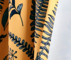 Devonia Allover Yellow & Blue Floral Room-Darkening Rod Pocket Curtain Panel Pair, (95") 12 Devonia Allover Yellow & Blue Floral Room-Darkening Rod Pocket Curtain Panel Pair, (95") -Cuisinart Store 810468323 4