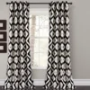 Diamond Ikat Room-Darkening Grommet Curtain Panel Pair, (84")