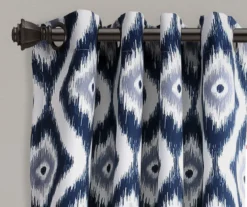 Diamond Ikat Room-Darkening Grommet Curtain Panel Pair, (84") 30 Diamond Ikat Room-Darkening Grommet Curtain Panel Pair, (84") -Cuisinart Store 810468325 1 1