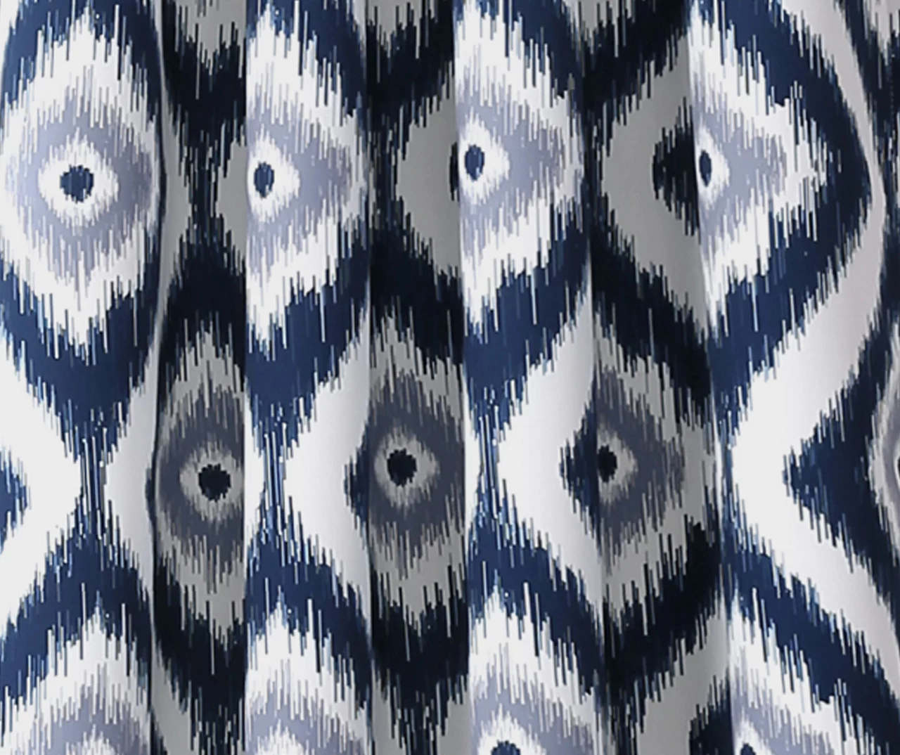 Diamond Ikat Room-Darkening Grommet Curtain Panel Pair, (84") 12 Diamond Ikat Room-Darkening Grommet Curtain Panel Pair, (84") - Image 12