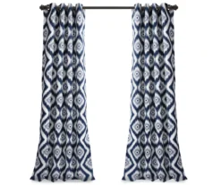 Diamond Ikat Room-Darkening Grommet Curtain Panel Pair, (84") 35 Diamond Ikat Room-Darkening Grommet Curtain Panel Pair, (84") -Cuisinart Store 810468325 7 1