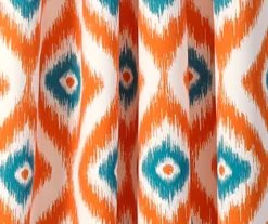 Diamond Ikat Room-Darkening Grommet Curtain Panel Pair, (84") 37 Diamond Ikat Room-Darkening Grommet Curtain Panel Pair, (84") -Cuisinart Store 810468326 2 1