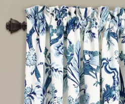 Dolores Floral Room-Darkening Rod Pocket Curtain Panel Pair -Cuisinart Store 810468328 1 1