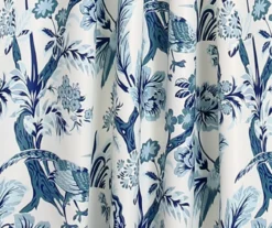 Dolores Blue & White Floral Room-Darkening Rod Pocket Curtain Panel Pair, (108") 9 Dolores Blue & White Floral Room-Darkening Rod Pocket Curtain Panel Pair, (108") -Cuisinart Store 810468329 2