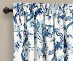 Dolores Blue & White Floral Room-Darkening Rod Pocket Curtain Panel Pair, (108") 10 Dolores Blue & White Floral Room-Darkening Rod Pocket Curtain Panel Pair, (108") -Cuisinart Store 810468329 3