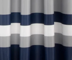 Alexander Stripe Navy Room-Darkening Grommet Curtain Panel Pair, (84") 9 Alexander Stripe Navy Room-Darkening Grommet Curtain Panel Pair, (84") -Cuisinart Store 810468334 2