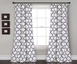 Bellagio Trellis Room-Darkening Rod Pocket Curtain Panel Pair -Cuisinart Store 810468348