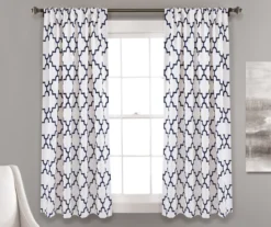Bellagio Trellis Room-Darkening Rod Pocket Curtain Panel Pair -Cuisinart Store 810468350