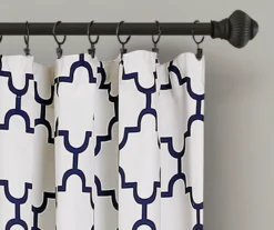 Bellagio Trellis Room-Darkening Rod Pocket Curtain Panel Pair -Cuisinart Store 810468351 1