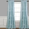 Bird On The Tree Blue Room-Darkening Rod Pocket Curtain Panel Pair, (84")