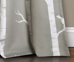 Bird On The Tree Gray Room-Darkening Rod Pocket Curtain Panel Pair, (95") 10 Bird On The Tree Gray Room-Darkening Rod Pocket Curtain Panel Pair, (95") -Cuisinart Store 810468358 3