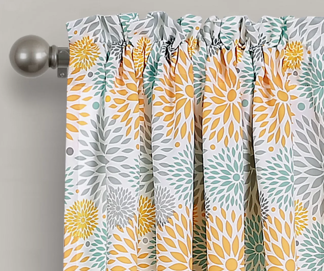 Blooming Flower Room-Darkening Rod Pocket Curtain Panel Pair 11 Blooming Flower Room-Darkening Rod Pocket Curtain Panel Pair - Image 11