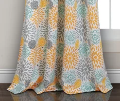 Blooming Flower Room-Darkening Rod Pocket Curtain Panel Pair 23 Blooming Flower Room-Darkening Rod Pocket Curtain Panel Pair -Cuisinart Store 810468363 3