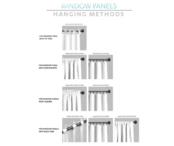 Botanical Garden Room-Darkening Rod Pocket Curtain Panel Pair -Cuisinart Store 810468366 6 1