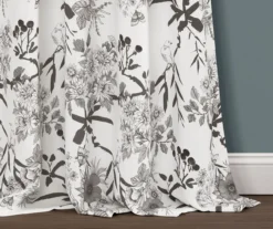 Botanical Garden Gray & White Room-Darkening Rod Pocket Curtain Panel Pair, (95") 10 Botanical Garden Gray & White Room-Darkening Rod Pocket Curtain Panel Pair, (95") -Cuisinart Store 810468367 2 1