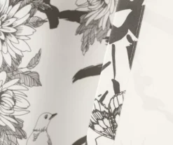 Botanical Garden Gray & White Room-Darkening Rod Pocket Curtain Panel Pair, (95") 12 Botanical Garden Gray & White Room-Darkening Rod Pocket Curtain Panel Pair, (95") -Cuisinart Store 810468367 4