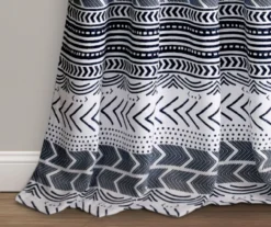 Hygge Geo Navy & White Room-Darkening Grommet Curtain Panel Pair, (84") 11 Hygge Geo Navy & White Room-Darkening Grommet Curtain Panel Pair, (84") -Cuisinart Store 810468375 3