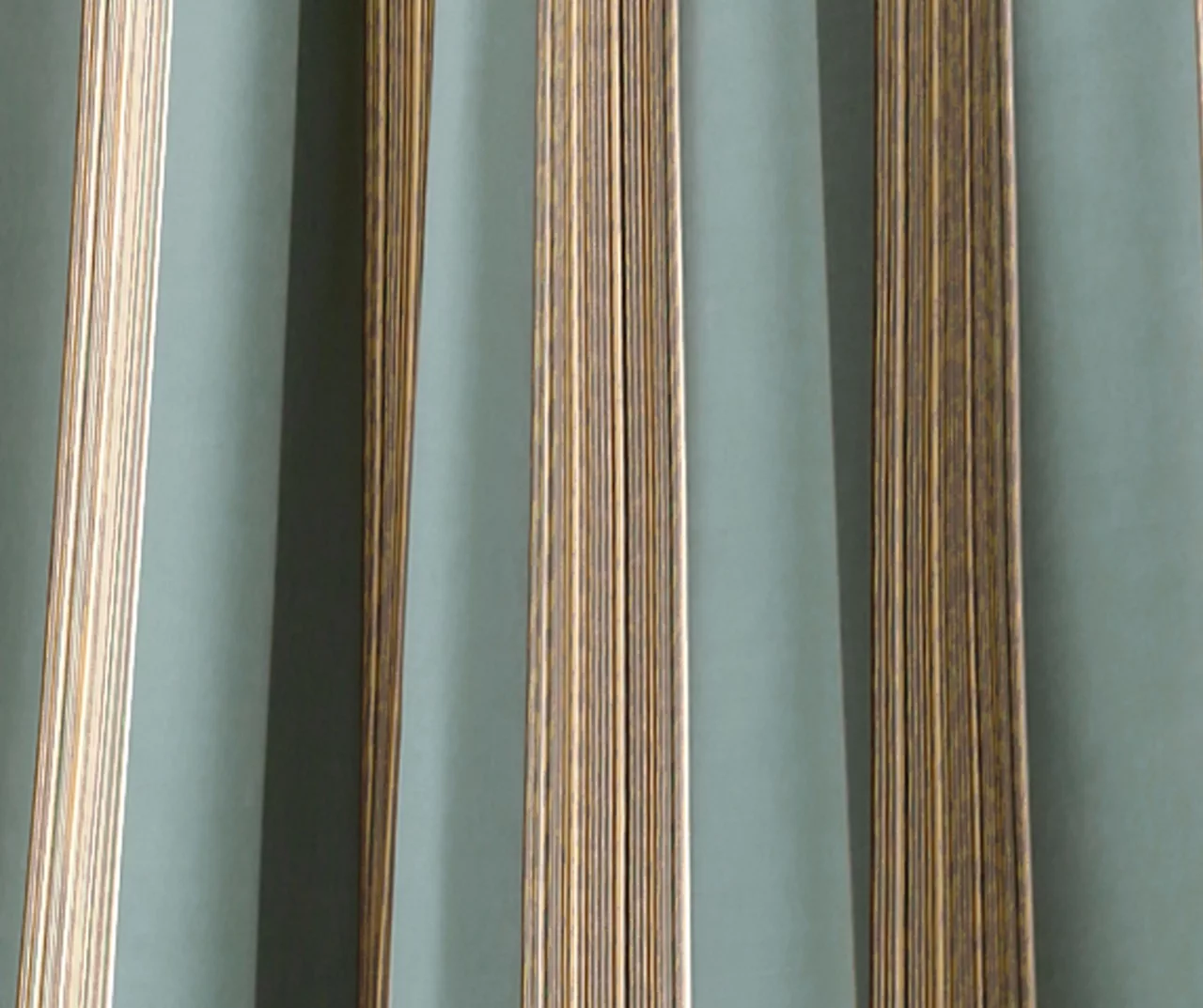 Julia Stripe Blue Room-Darkening Back Tab Curtain Panel Pair, (84") 3 Julia Stripe Blue Room-Darkening Back Tab Curtain Panel Pair, (84") - Image 3