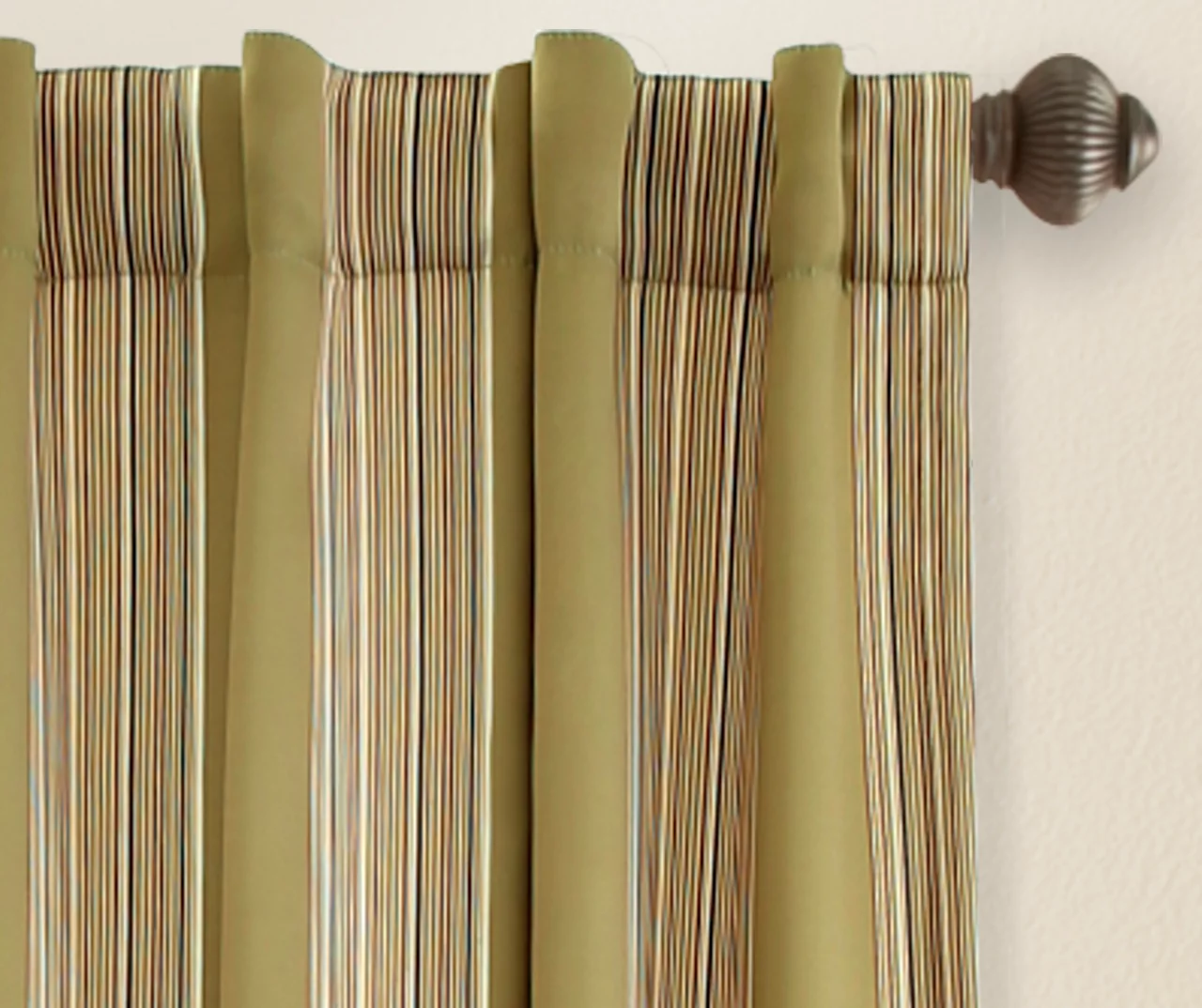 Julia Stripe Room-Darkening Back Tab Curtain Panel Pair, (84") 13 Julia Stripe Room-Darkening Back Tab Curtain Panel Pair, (84") - Image 13