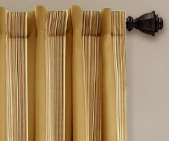 Julia Stripe Room-Darkening Back Tab Curtain Panel Pair, (84") 25 Julia Stripe Room-Darkening Back Tab Curtain Panel Pair, (84") -Cuisinart Store 810468380 1