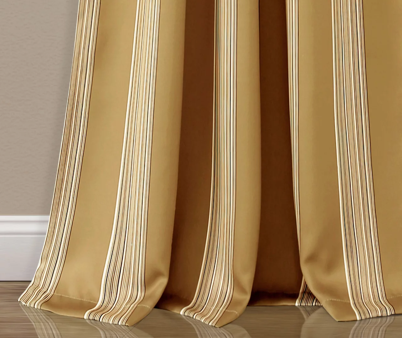 Julia Stripe Room-Darkening Back Tab Curtain Panel Pair, (84") 8 Julia Stripe Room-Darkening Back Tab Curtain Panel Pair, (84") - Image 8
